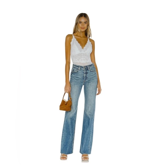 We are HAH x Free People Smarty Pants Bodysuit White Size XS NWT - Picture 4 of 9